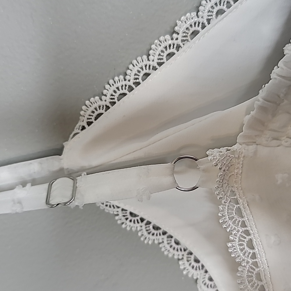 NWT Marchesa Notte size 8 white swiss dot layered tiered dress - Picture 10 of 16